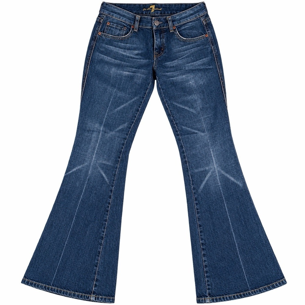 seven for all mankind jeans a pocket pink stitch 28 low rise Bootcut